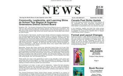 Terrace Bay Schreiber News September 30, 2025